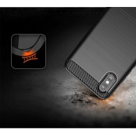 Калъф Flexible Carbon за Xiaomi Redmi 9A, black