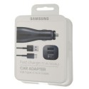Зарядно за кола Samsung Dual-USB Adaptive Fast Car Charger, USB Type-C, EP-LN920C, Черен