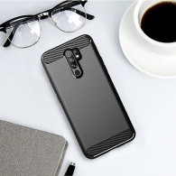Калъф Flexible Carbon за Xiaomi Redmi 9, blue