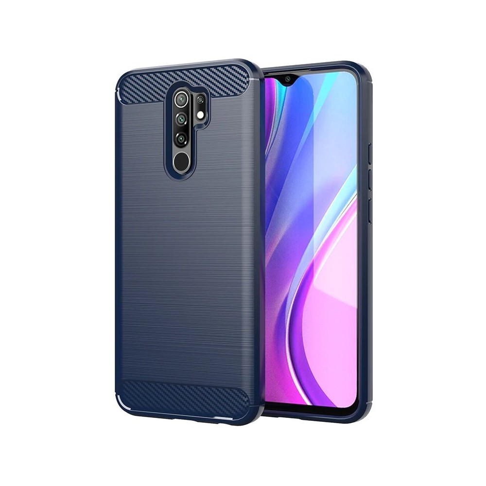 Калъф Flexible Carbon за Xiaomi Redmi 9, blue