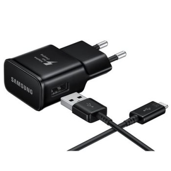 Зарядно Samsung EP-TA20E Fast Charge + USB Type-C, Черен