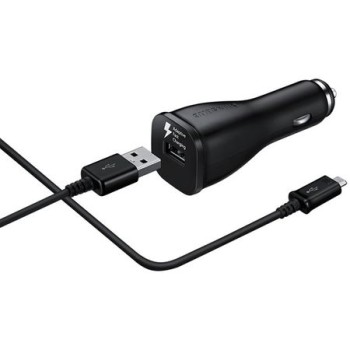 Зарядно устройство за кола Samsung EP-LN915UBEGWW, USB-Micro USB, Черно