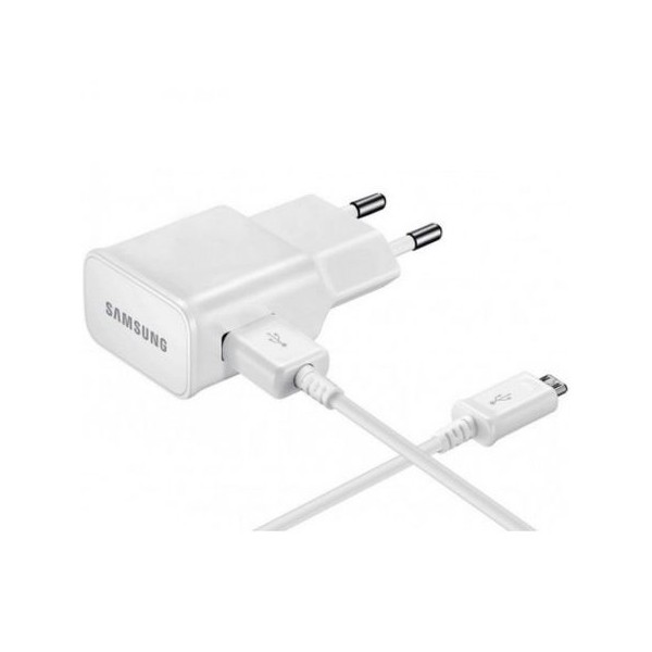 Зарядно устройство Samsung [ETA0U83EWE+ECB-DU4AWE] 1A,Micro usb, Bulk, Бял