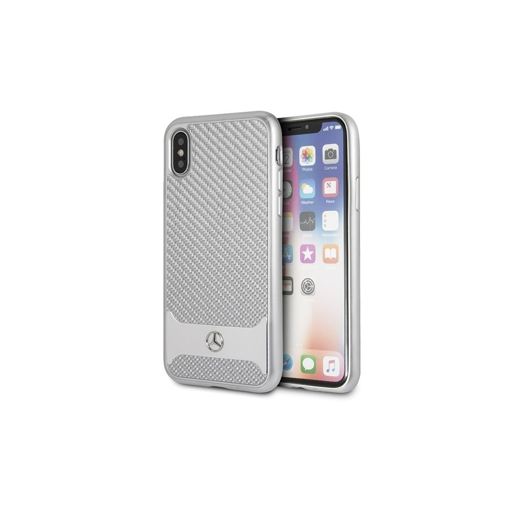 Калъф Mercedes MEHCPXHACASI iPhone X/Xs Real Carbon Dynamic