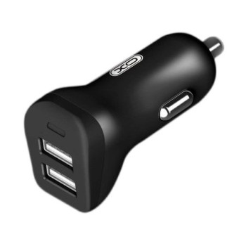 Зарядно устройство за автомобил XO Design CC-11, 2.4A, 2x USB, Черен