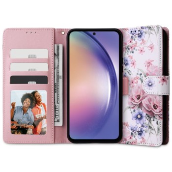 Калъф Tech-Protect Wallet за Samsung Galaxy A54 5G, Blossom Flower