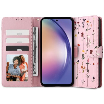 Калъф Tech-Protect Wallet за Samsung Galaxy A54 5G, Garden Pink