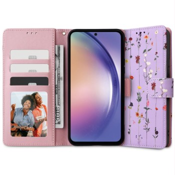 Калъф Tech-Protect Wallet за Samsung Galaxy A54 5G, Garden Violet