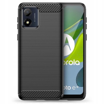 Калъф Tech-Protect TPUcarbon За Samsung Galaxy Motorola Moto E13, Black