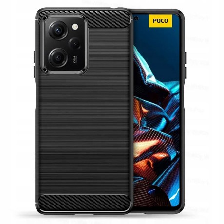 Калъф Tech-Protect TPUcarbon За Xiaomi Redmi Note 12 Pro / Poco X5 Pro 5G, Black