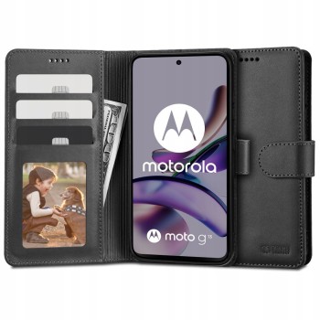 Калъф Tech-Protect Wallet За Motorola Moto G13 / G23 / G53 5G, Black