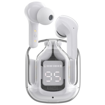 Безжични слушалки Acefast T6, ENC / Wireless, Bluetooth 5.0, White