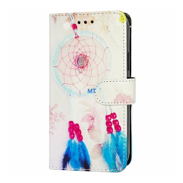 Калъф fixGuard Mood Wallet за Samsung Galaxy S23, Pink Feather