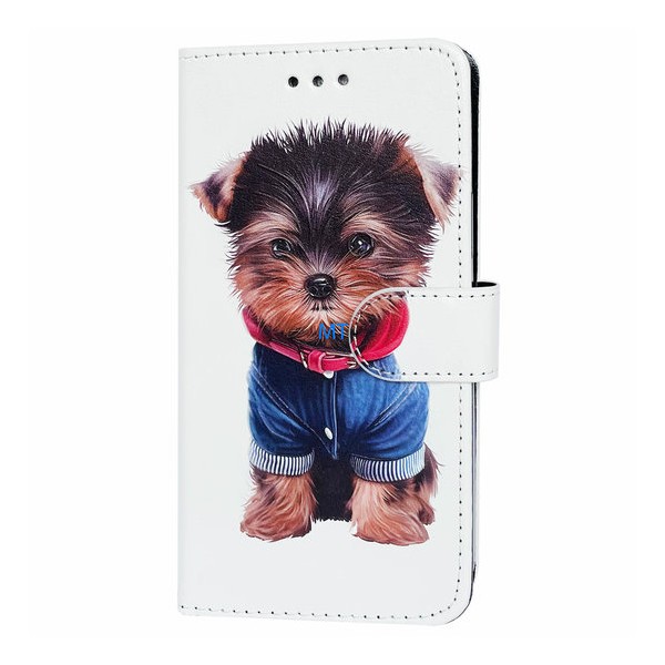 Калъф fixGuard Mood Wallet за Samsung Galaxy S23, Yorkshire Puppy