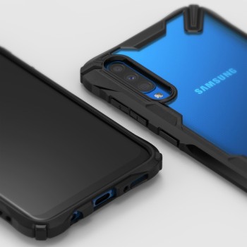 Удароустойчив хибриден кейс Ringke Fusion X за Samsung Galaxy A50, Черен
