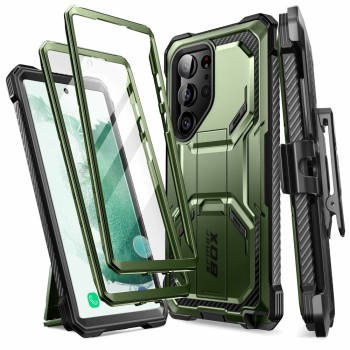 Калъф Supcase IBLSN ArmorBox, 2-Set За Samsung Galaxy 23 Ultra, Guldan