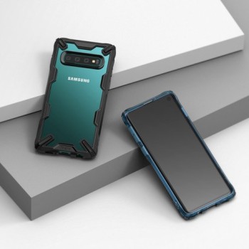Удароустойчив хибриден кейс Ringke Fusion X за Samsung Galaxy S10, Черен