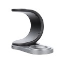 Безжично зарядно Forell Sail, 3in1, Wireless Charger, Qi, 15W, Magnetic MaGsafe, Black