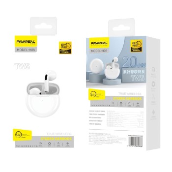 Безжични слушалки PAVAREAL PA-H08, True Wireless, Bluetooth 5.0, Black