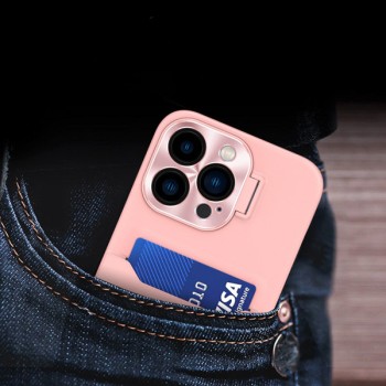 Калъф fixGuard Leather Stand за iPhone 14 Plus, Pink