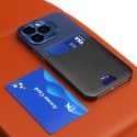 Калъф fixGuard Leather Stand за iPhone 14 Pro, Blue