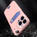 Калъф fixGuard Leather Stand за iPhone 14 Pro Max, Pink