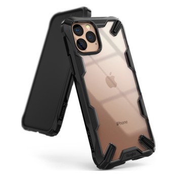 Удароустойчив хибриден кейс Ringke Fusion X за iPhone 11 Pro, Черен