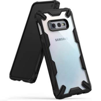 Удароустойчив хибриден кейс Ringke Fusion X за Samsung Galaxy S10e, Черен