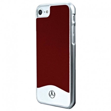 Калъф Mercedes Glossy Metallic Aluminium за iPhone 6 / 7 / 8 / SE 2020 / 2022, MEHCP7CUALRE, Red