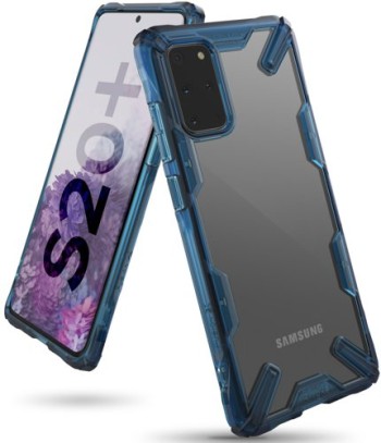 Удароустойчив хибриден кейс Ringke Fusion X за Samsung Galaxy S20 Plus, Син