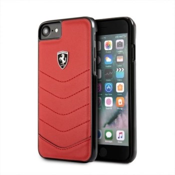 Калъф Ferrari Heritage TPU Leather за iPhone 6 / 7 / 8 / SE 2020 / 2022, FEHQUHCI8RE, Red