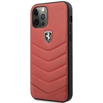 Калъф Ferrari Off Track Quilted за iPhone 12 / 12 Pro, FEHQUHCP12MRE, Red