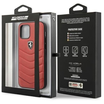 Калъф Ferrari Off Track Quilted за iPhone 12 / 12 Pro, FEHQUHCP12MRE, Red