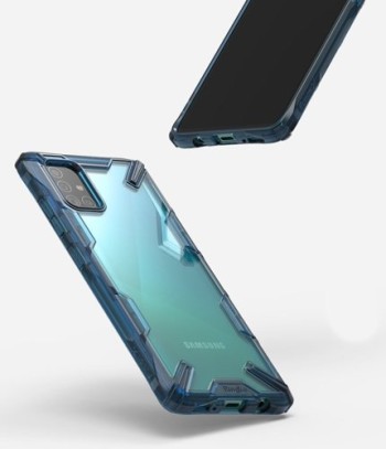 Удароустойчив хибриден кейс Ringke Fusion X за Samsung Galaxy A51, Син