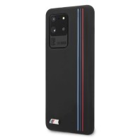 Калъф BMW BMHCS69SIVTBK Samsung S20 Ultra  Silicone Stripes M Collection