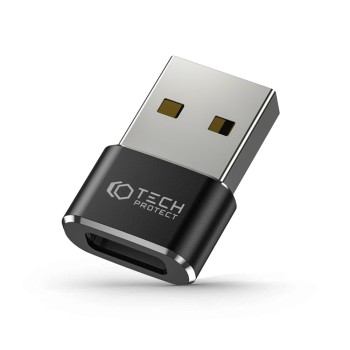 Адаптер Tech-Protect UltraBoost, USB към Type C, Black