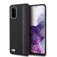 Калъф BMW BMHCS67SIVTBK Samsung S20+  Silicone Stripes M Collection