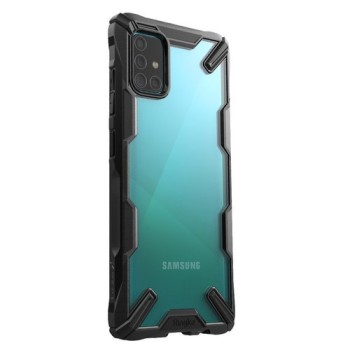 Удароустойчив хибриден кейс Ringke Fusion X за Samsung Galaxy A51, Черен