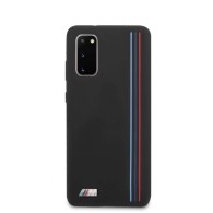Калъф BMW BMHCS62SIVTBK Samsung S20  Silicone Stripes M Collection
