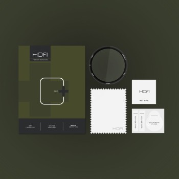 Стъклен протектор Hofi Hybrid Pro+ за Garmin Forerunner 265, Black