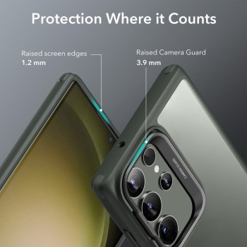 Калъф ESR Classic Kickstand За Samsung Galaxy S23 Ultra, Clear Green