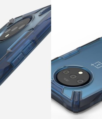Удароустойчив хибриден кейс Ringke Fusion X за OnePlus 7T Pro, Син
