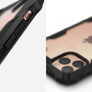 Удароустойчив хибриден кейс Ringke Fusion X за iPhone 11 Pro Max, Черен