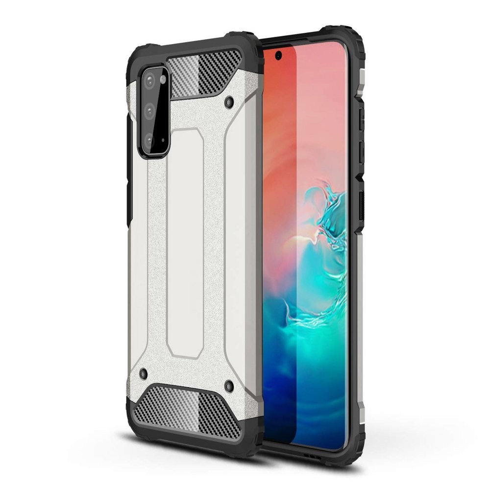 Калъф Hybrid Armor Case за Samsung Galaxy A41 silver