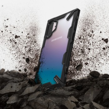 Удароустойчив хибриден кейс Ringke Fusion X за Samsung Galaxy Note 10 Plus, Черен