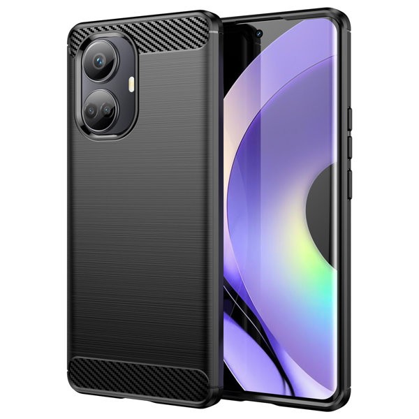 Калъф fixGuard FlexCarbon за Realme 10 Pro+ Plus, Black