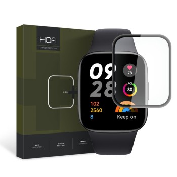 Стъклен протектор Hofi Hybrid Pro+ за Xiaomi Redmi Watch 3, Black