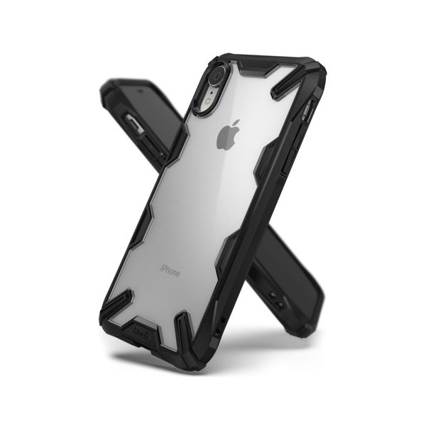 Удароустойчив хибриден кейс Ringke Fusion X за iPhone XR, Черен