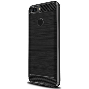 Силиконов калъф Flexible Carbon за Huawei Honor 9 Lite, Черен