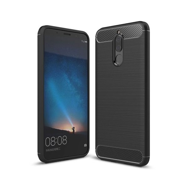 Силиконов калъф Flexible Carbon за Huawei Mate 10 Lite, Черен